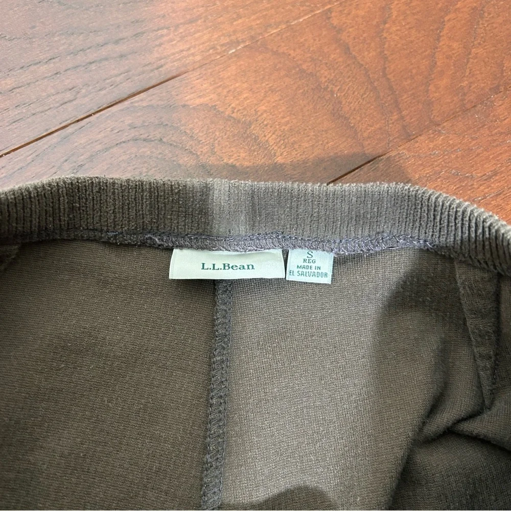 $89 L. L. Bean Womens Corduroy Pants Small Brown Stretch Elastic Waist Pull on